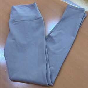 ALO Yoga Gray / Mauve Leggings Sleek Athletic Design